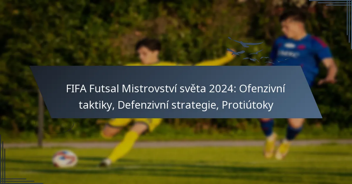 FIFA Futsal Mistrovství světa 2024: Ofenzivní taktiky, Defenzivní strategie, Protiútoky