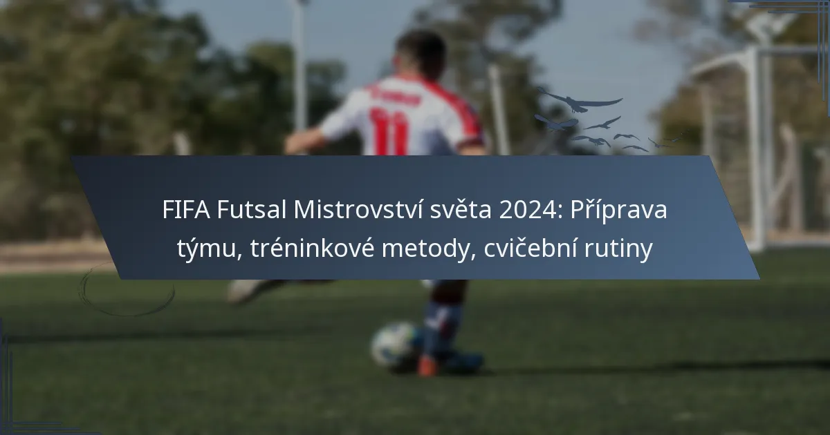 FIFA Futsal Mistrovství světa 2024: Příprava týmu, tréninkové metody, cvičební rutiny