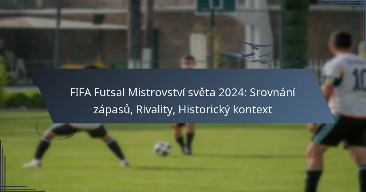 FIFA Futsal Mistrovství světa 2024: Srovnání zápasů, Rivality, Historický kontext