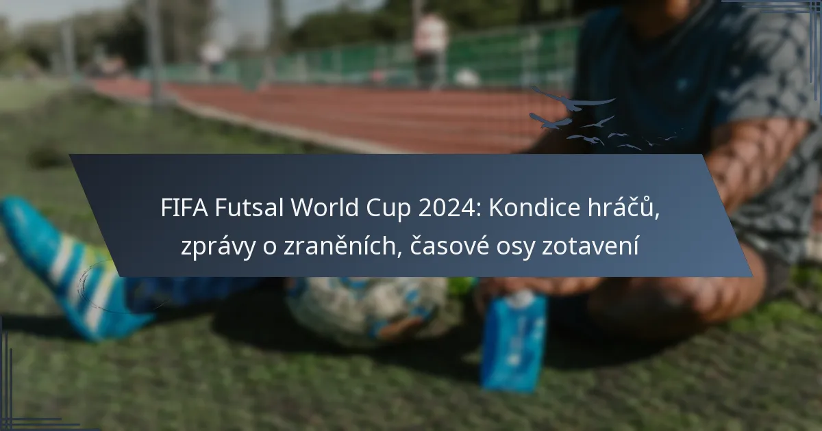FIFA Futsal World Cup 2024: Kondice hráčů, zprávy o zraněních, časové osy zotavení