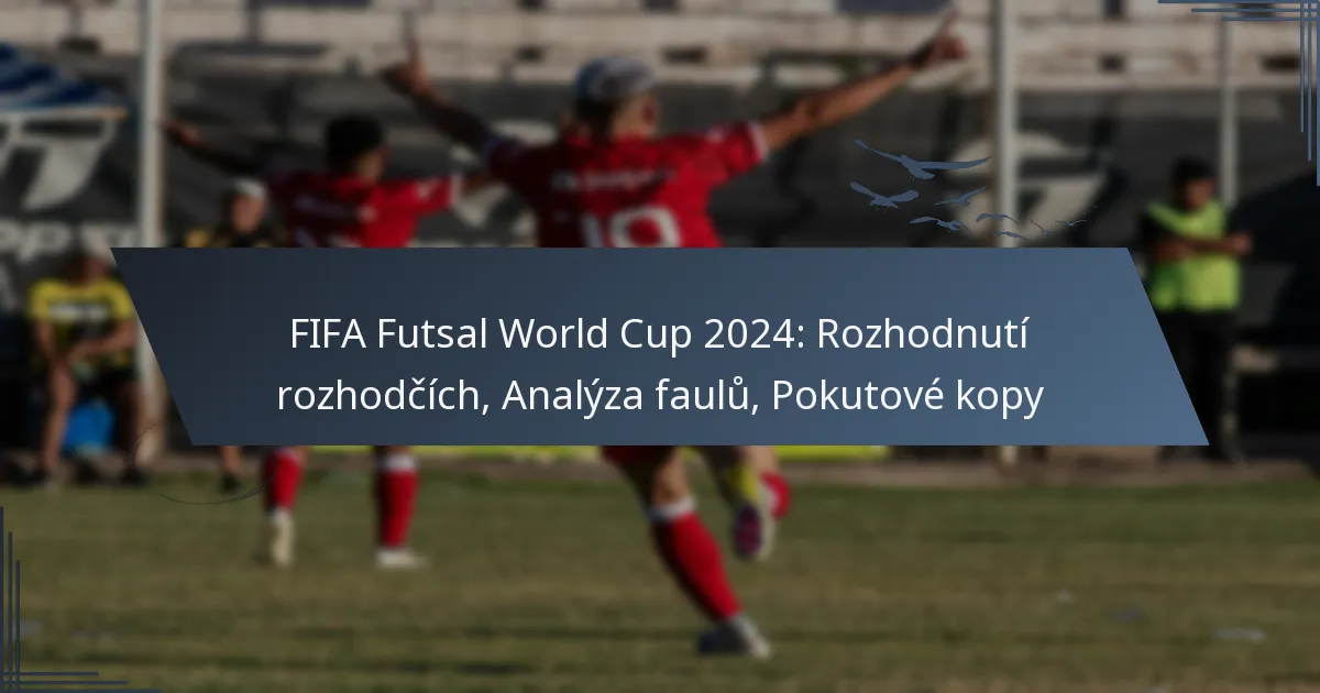 FIFA Futsal World Cup 2024: Rozhodnutí rozhodčích, Analýza faulů, Pokutové kopy
