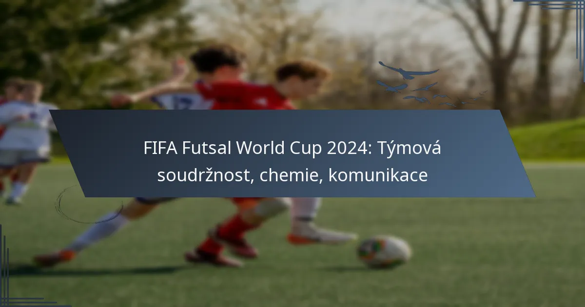 FIFA Futsal World Cup 2024: Týmová soudržnost, chemie, komunikace